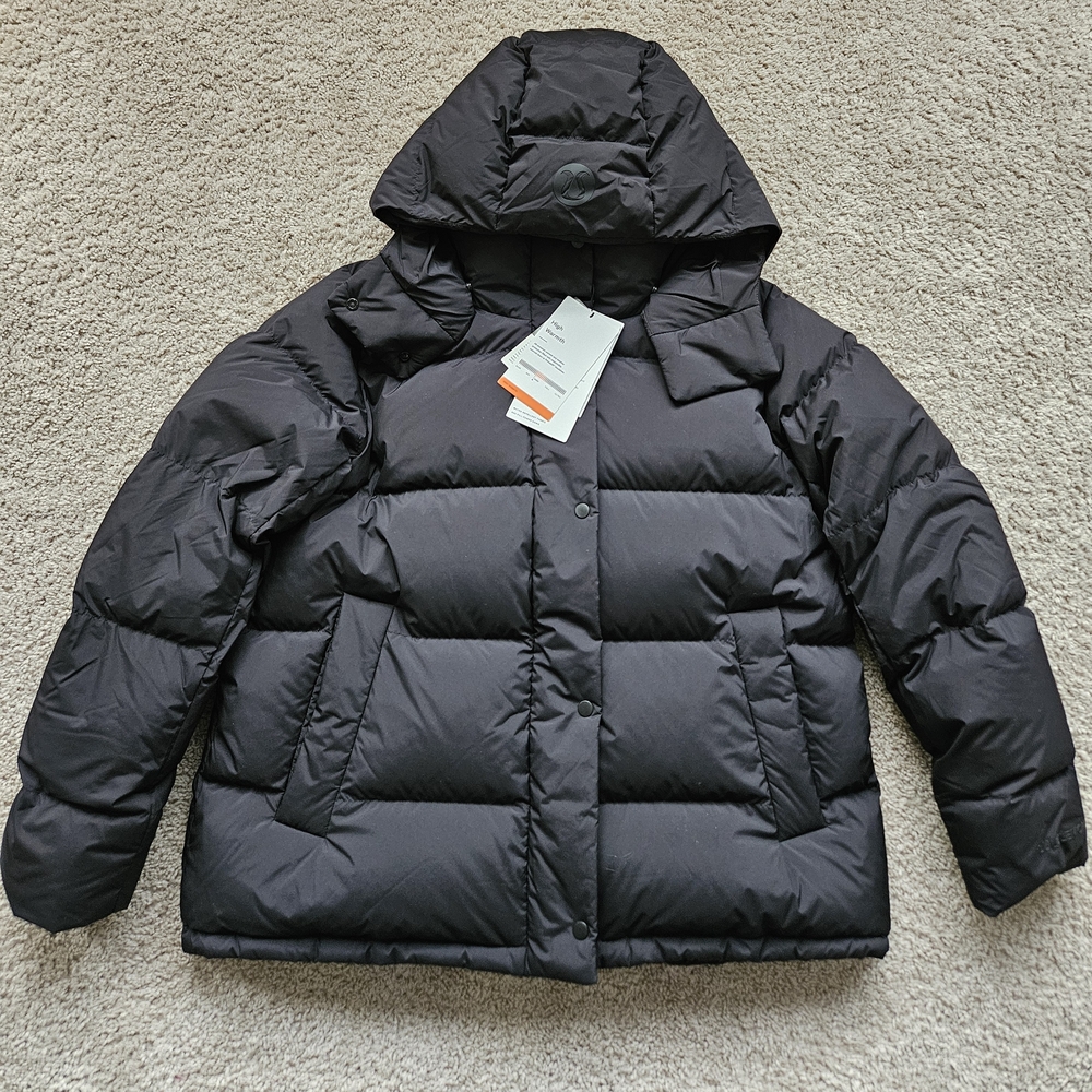 Lululemon Wunderpuff Down Jacket Size 12 Black